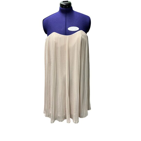 NWT French Connection Strapless Pink Dress, Size 12 Chic Party or Wedding Guest - Picture 5 of 11